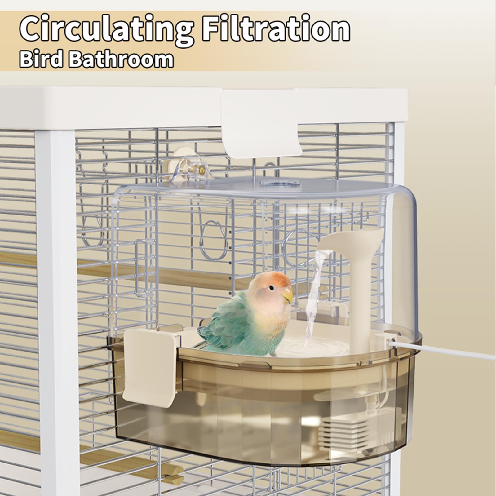 YOOSO WING advanced filtration system ensures cleaner bath water