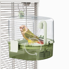 YOOSO WING automatic bird bath mounted on cage for easy cage bathing