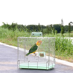 YOOSO WING green bird travel cage folded for travel space-saving design