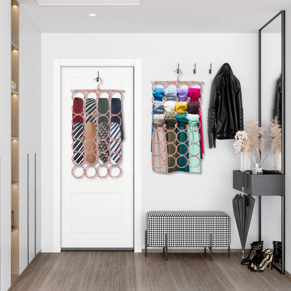 Yopay multi-use hanger organizer for scarves and accessories