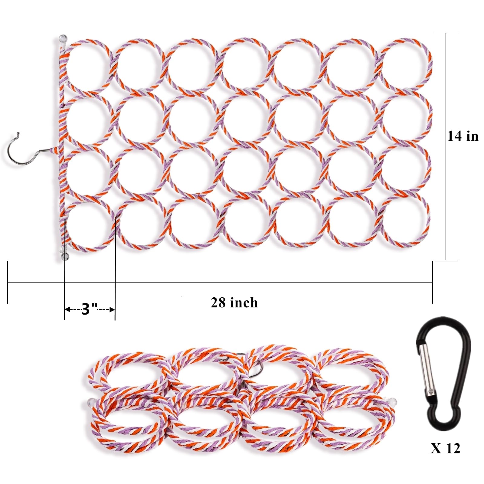 Yopay rat climbing rope ladder demonstrating sturdy design for exercise