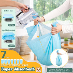 YOPETKI extra-large pads 28x34 box side view showing convenient 30-count supply
