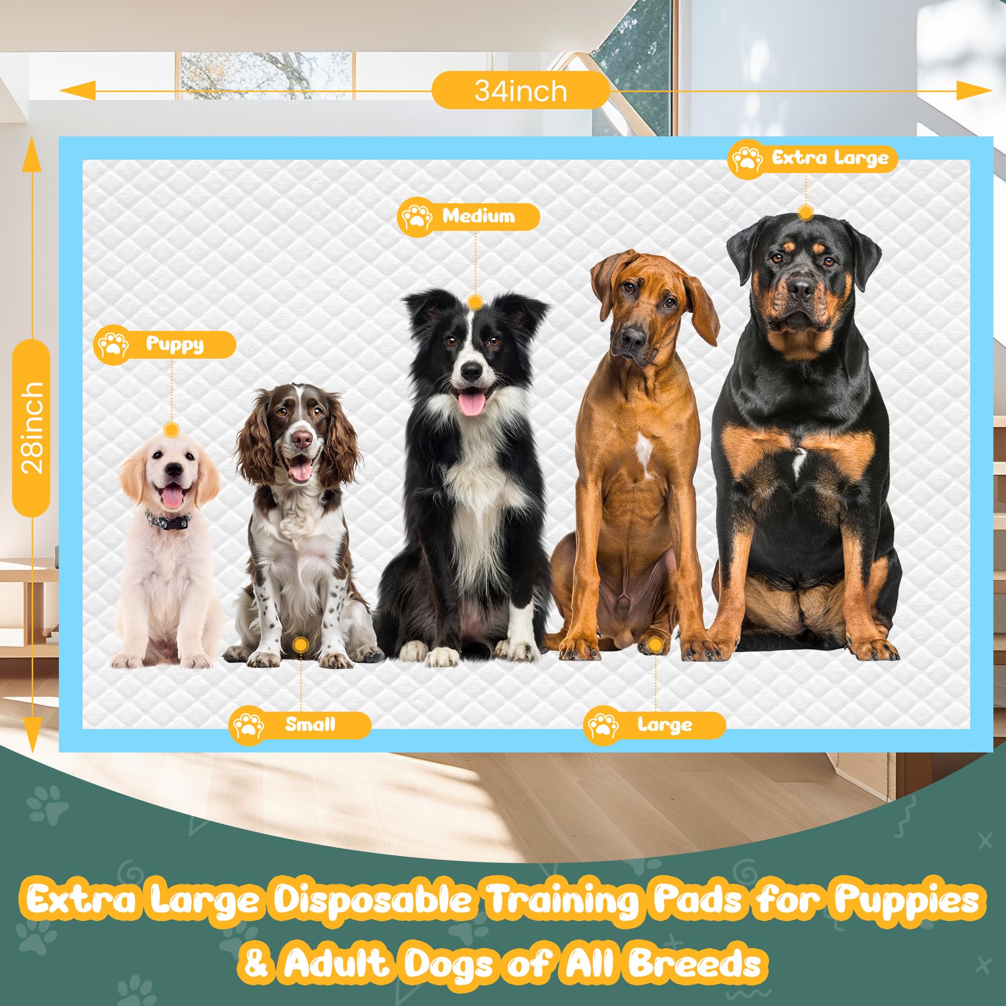 YOPETKI pads stacked for multi-pet households with extended use