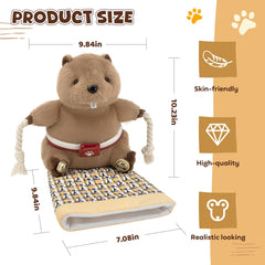 YoPoll Cat Puppet Wrestler padding detail showcases claw-resistant materials for long-lasting use.