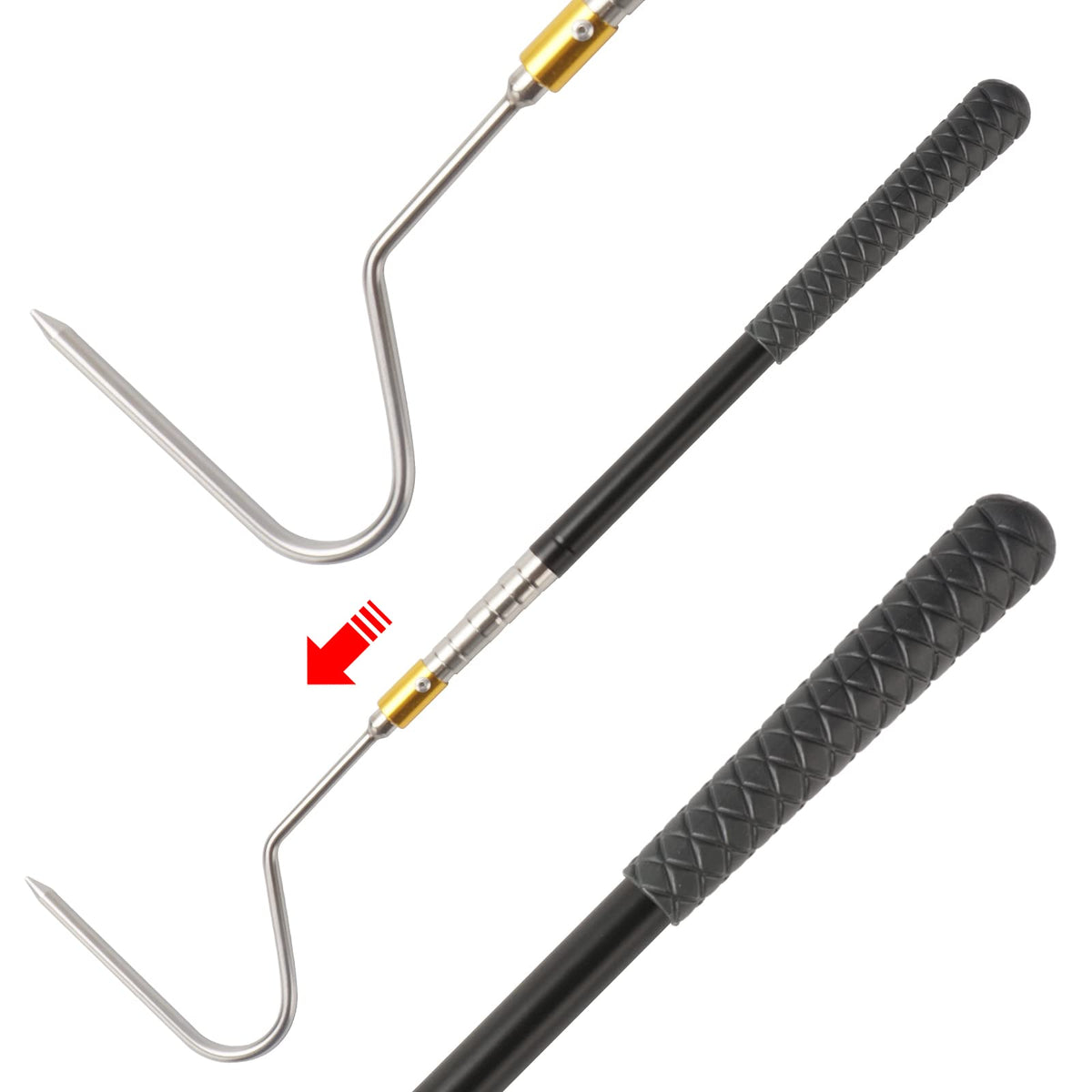 Yorikyas 64-inch snake catcher extended reach for safe remote handling.