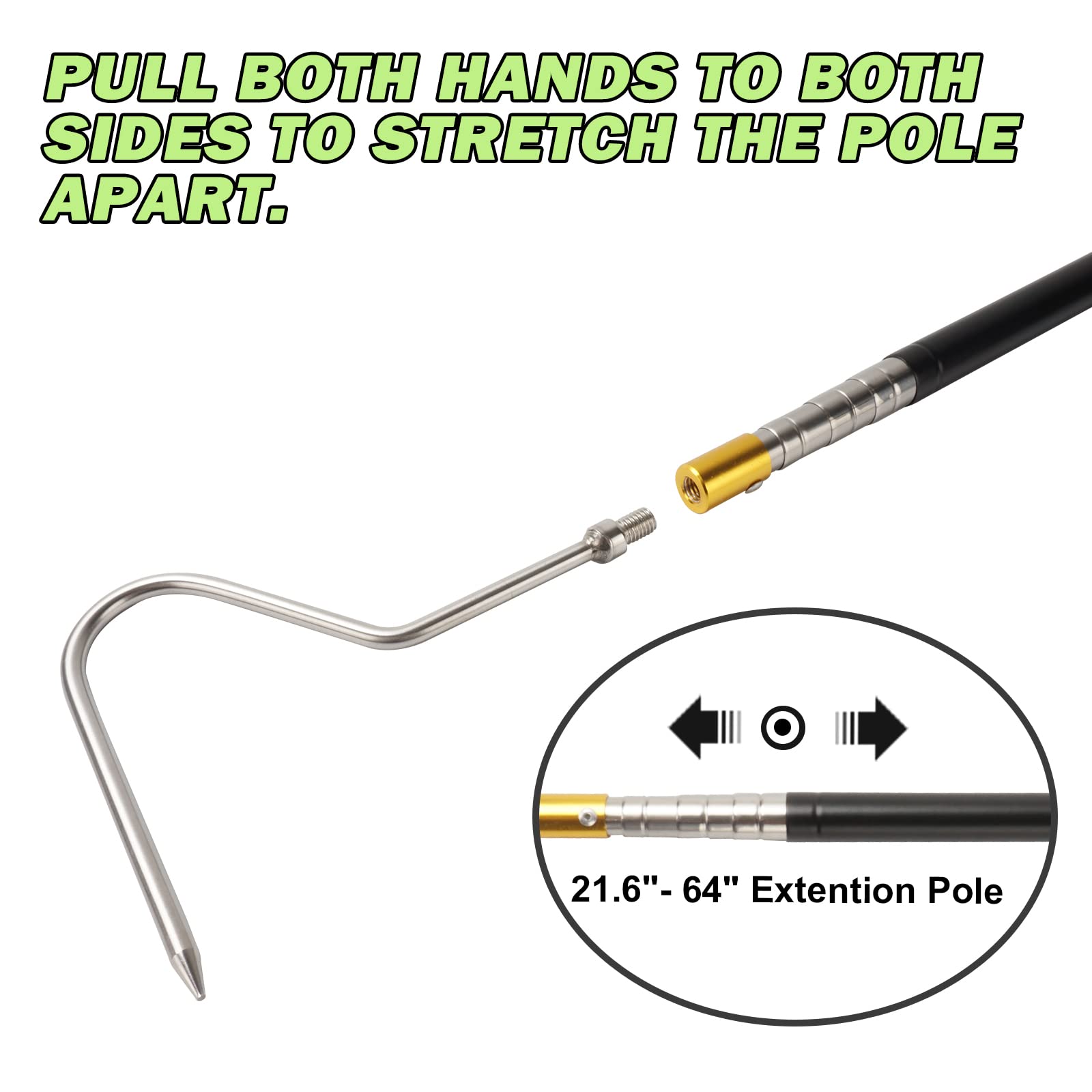 Yorikyas outdoor snake removal tool suitable for hiking and camping.