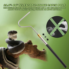 Yorikyas stainless-steel snake hook for durable outdoor performance.