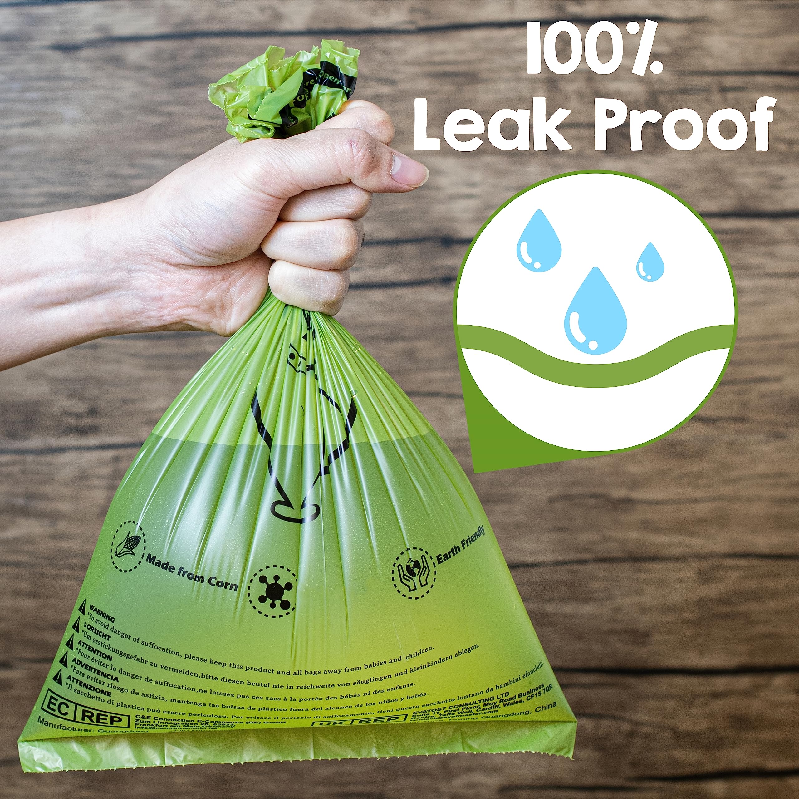 YORJA leak-proof bags demonstrating durability during cleanup.