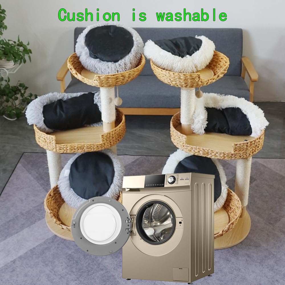 Yorrbily cat tree cozy cushion with removable washable cover