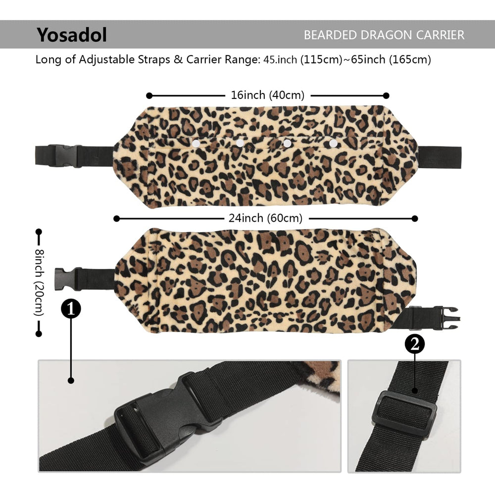 Yosadol adjustable beardie harness provides secure fit for growing reptiles
