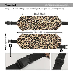 Yosadol adjustable beardie harness provides secure fit for growing reptiles