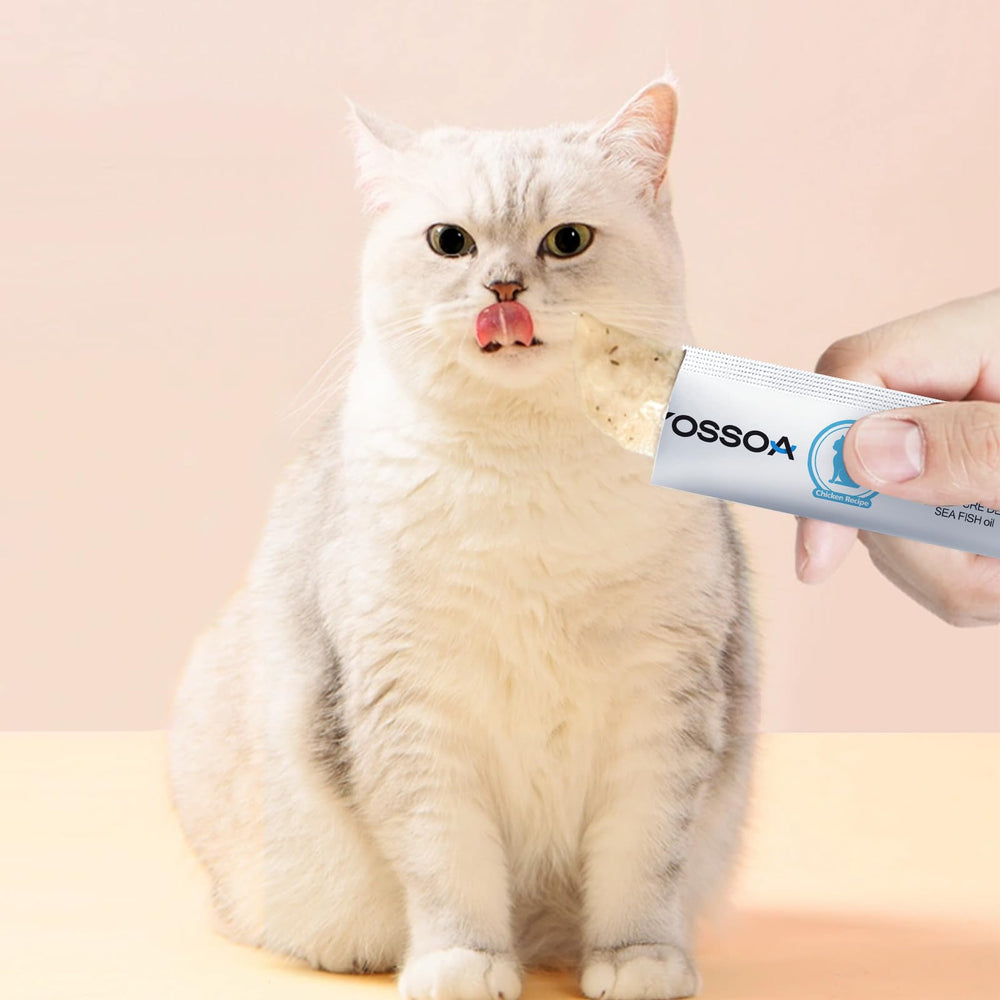 YOSSOA 100Tubes chicken-broth-aroma entices pets to lick and stay hydrated