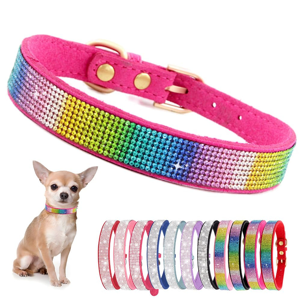 Collar YOUALSO con cristales diamantes para perros, brillo en cualquier ocasión