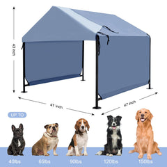 YOUGYM XLarge canopy roof provides shade and UV protection for pets