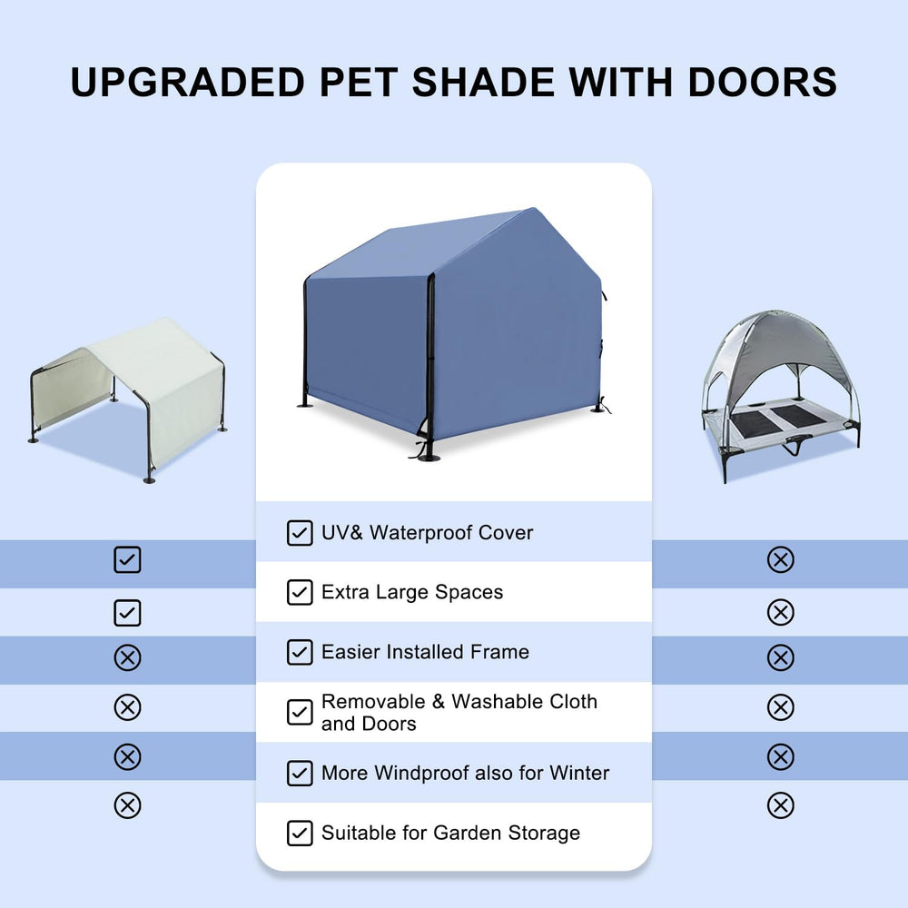YOUGYM XLarge door with Velcro upgrade demonstrates windproof, quick-access design