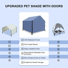 YOUGYM XLarge door with Velcro upgrade demonstrates windproof, quick-access design