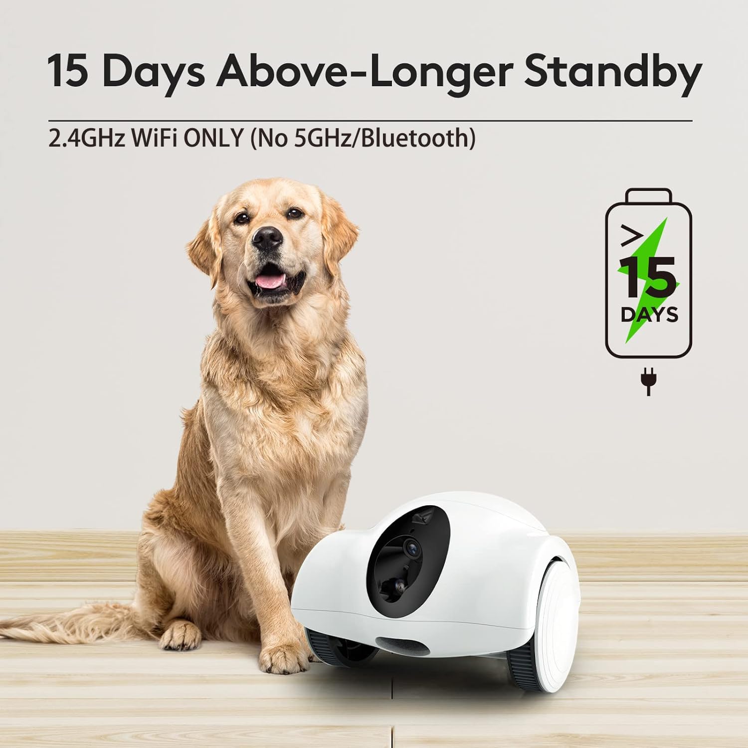 Youpet pet-robot-360-movement demonstrates 360-degree roaming for complete home coverage.