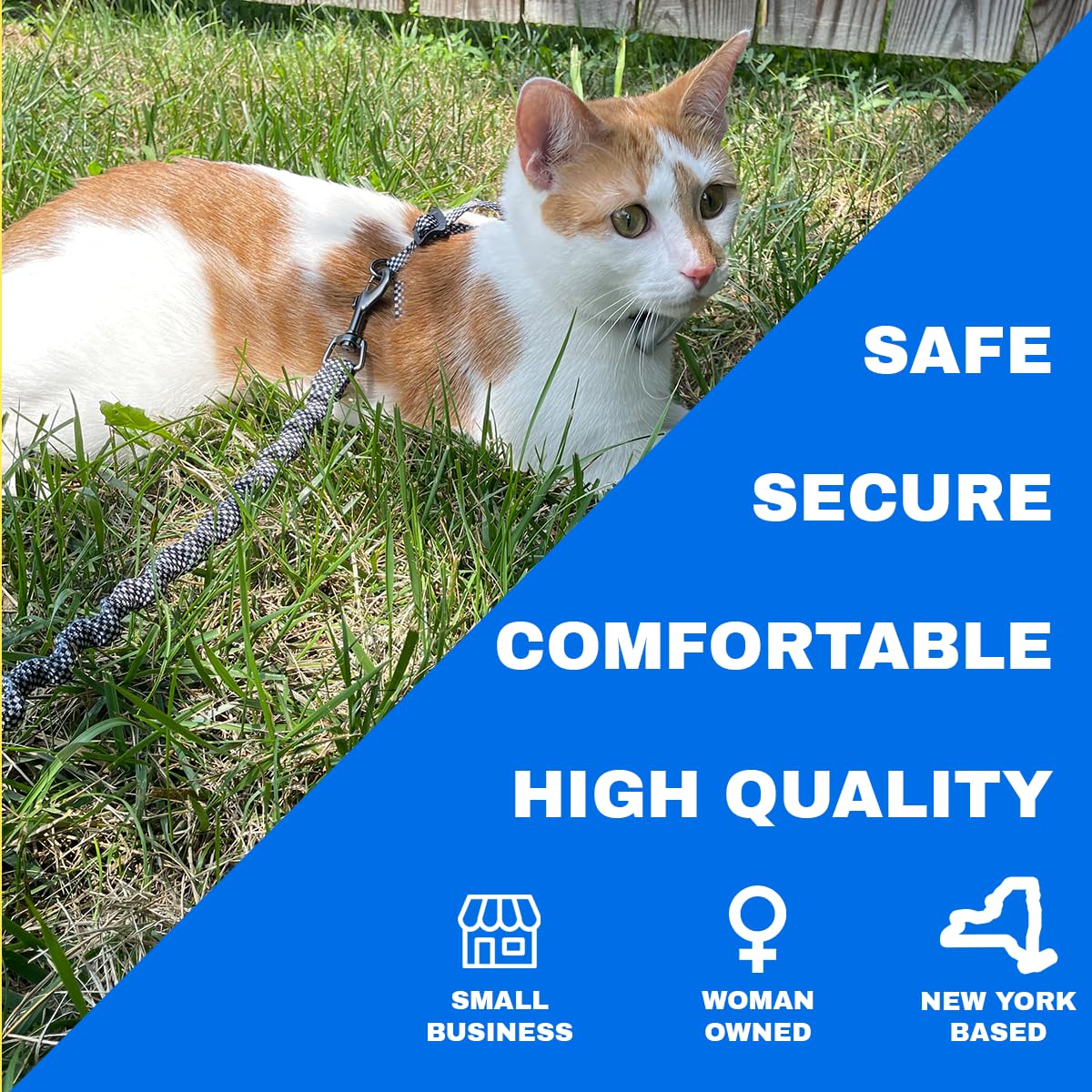 Your Cat Backpack escape-proof design secures neck, belly and back.
