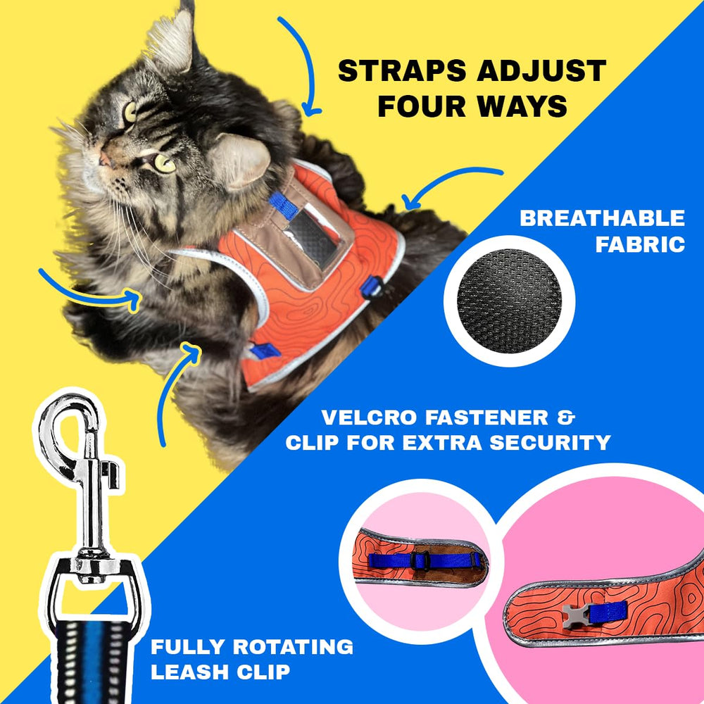 Your Cat Backpack Pathfinder harness is compatible with Tractive devices