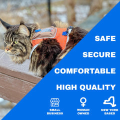 Your Cat Backpack Pathfinder adjustable vest ensures a comfortable, secure fit