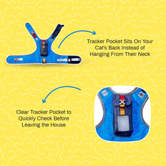 Your Cat Backpack Pathfinder GPS pocket inside view demonstrating comfortable device fit