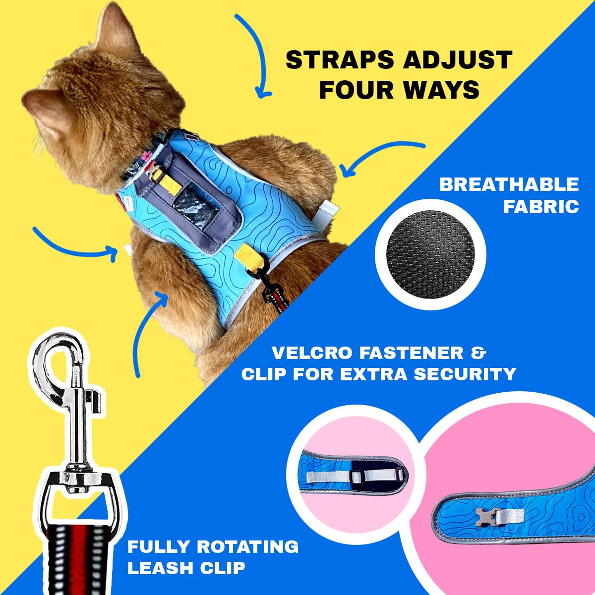 Your Cat Backpack Pathfinder reflective 6ft leash demonstrates secure walking on low-visibility routes