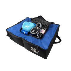 Your Cat Backpack extra pocket holds scoop and litter for organized trips.