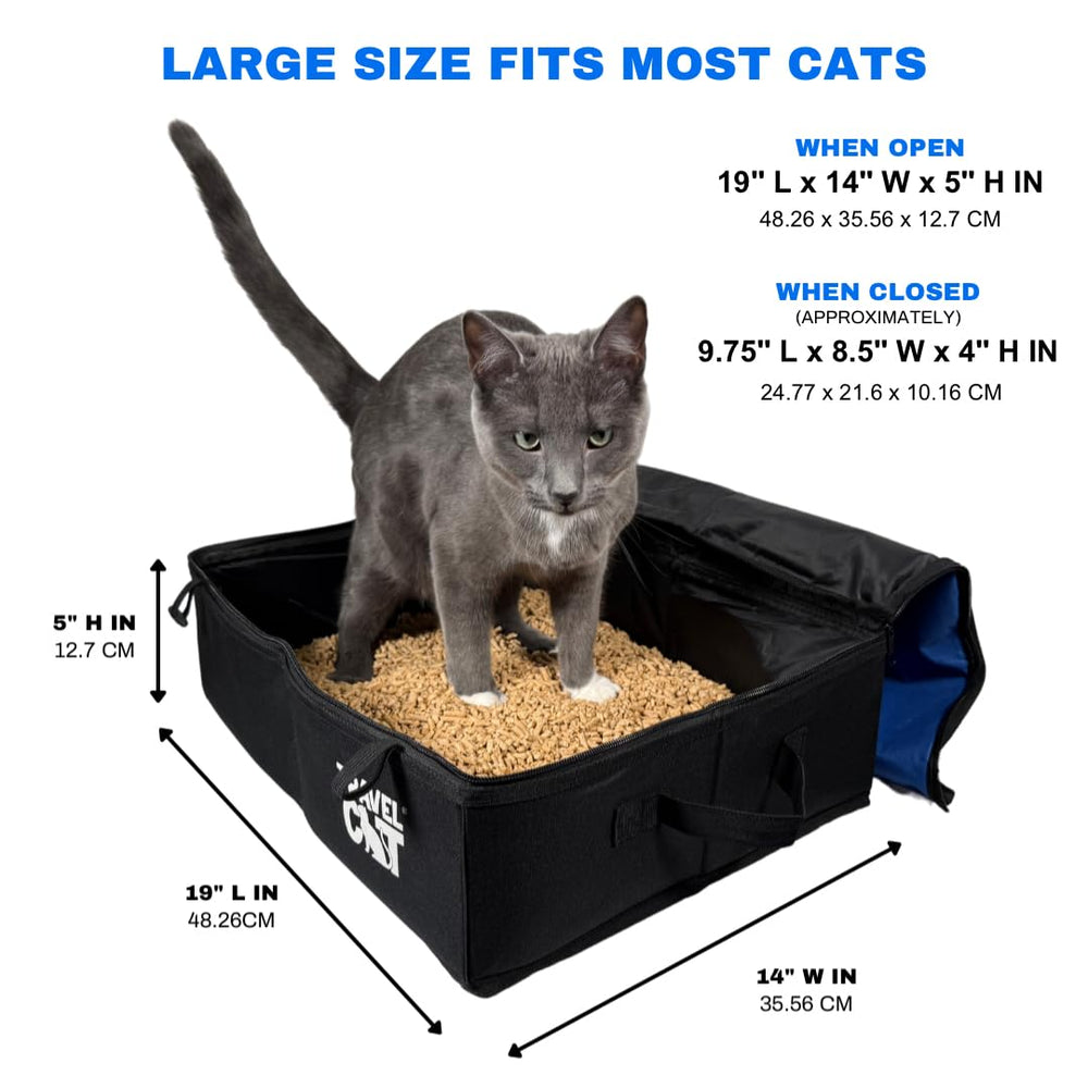Your Cat Backpack travel kit inclusion supports hotels or camping stays.