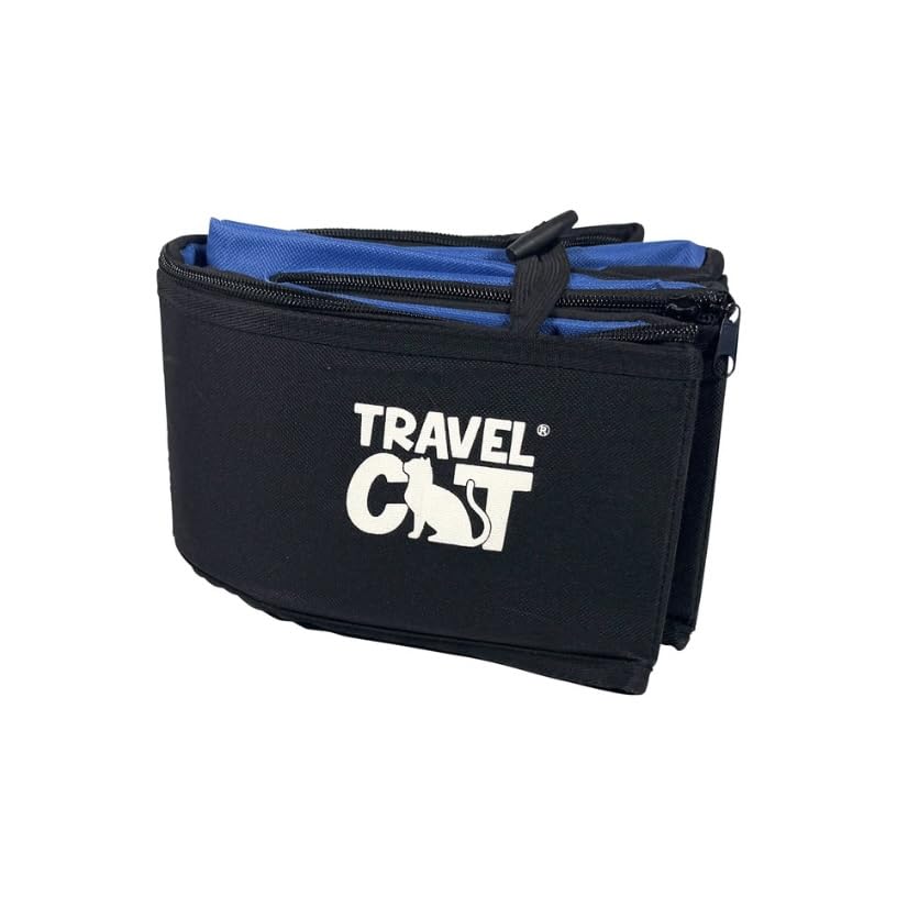 Your Cat Backpack zippered cover keeps odors contained during travel.