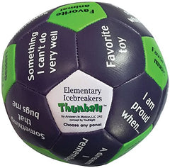 Youthlight Elementary Icebreakers Thumball 4-inch ball fosters early sharing and group connection.