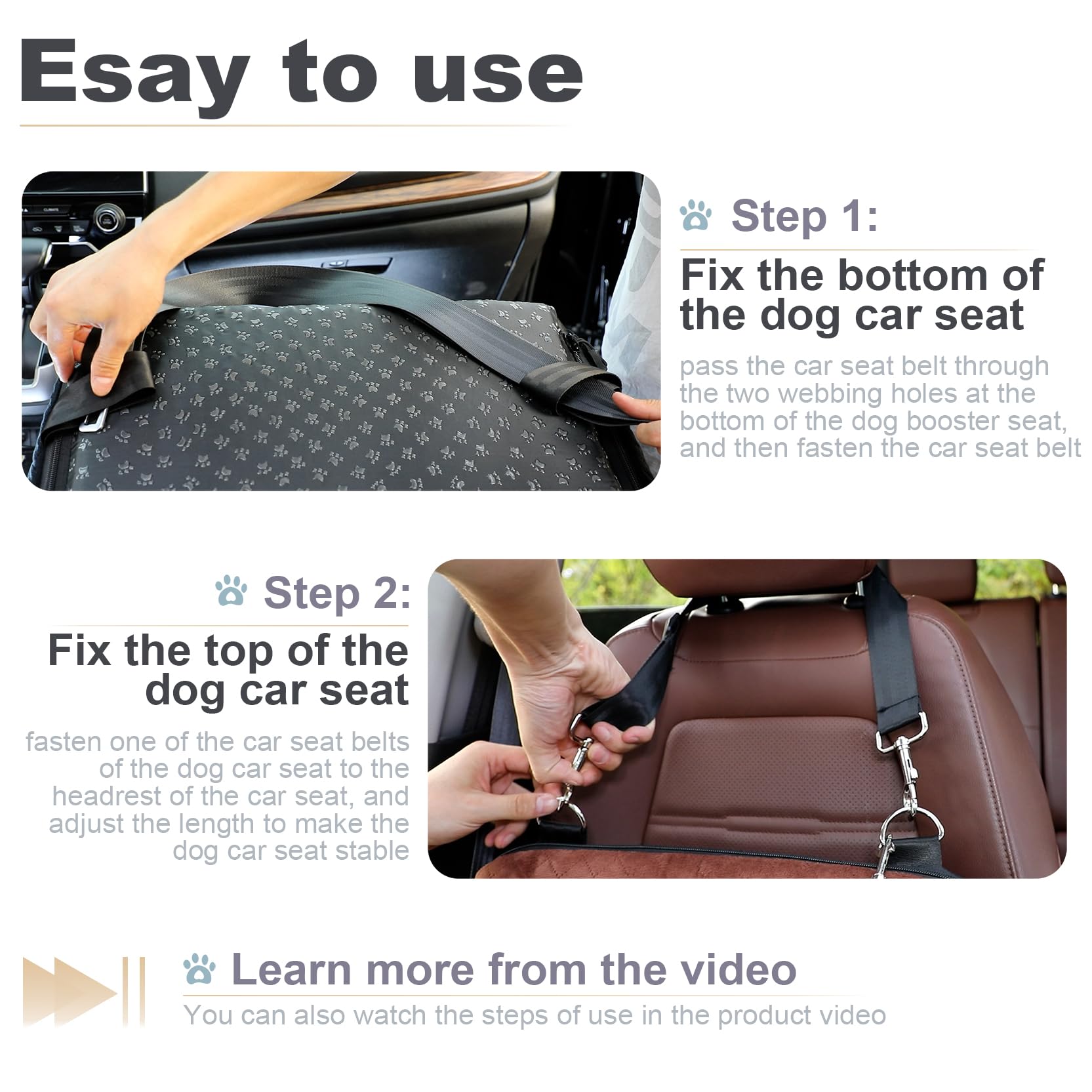 Youvee booster seat interior close-up highlights soft Dutch velvet and high-resilience sponge comfort.