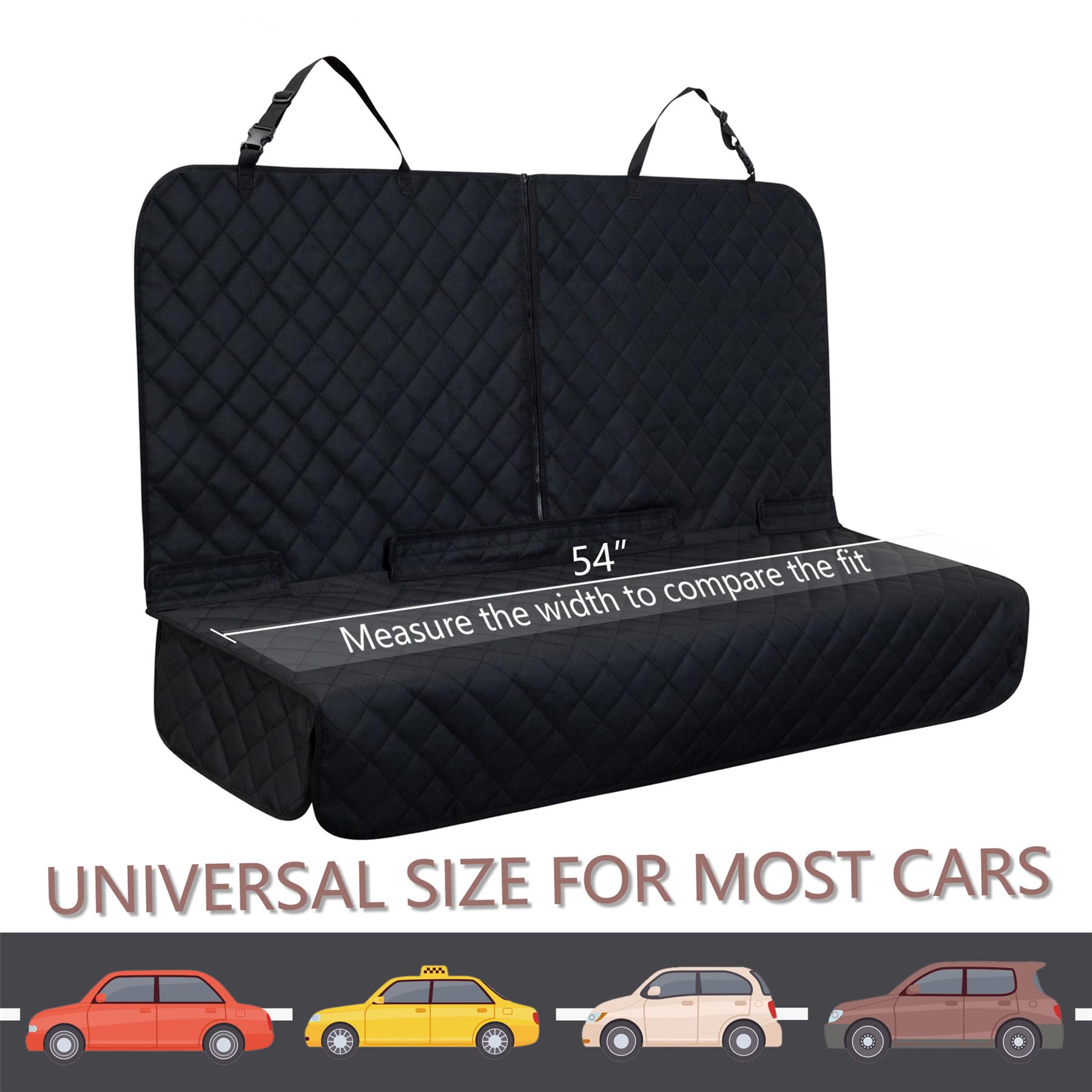 YOVEEKLE universal-fit car seat cover works with most cars and SUVs