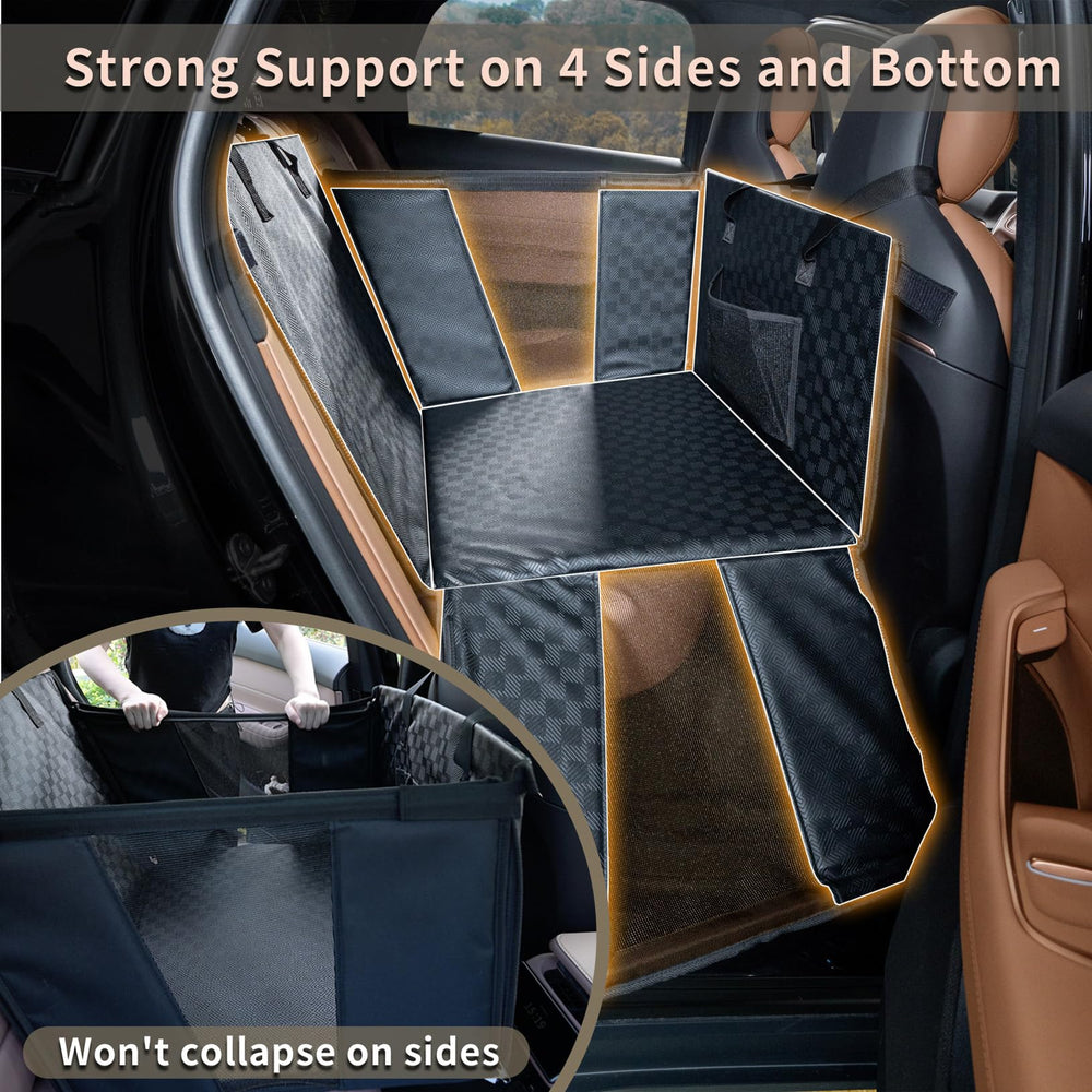 YOVEEKLE four-sided enclosure provides sturdy travel support.