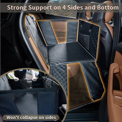 YOVEEKLE four-sided enclosure provides sturdy travel support.