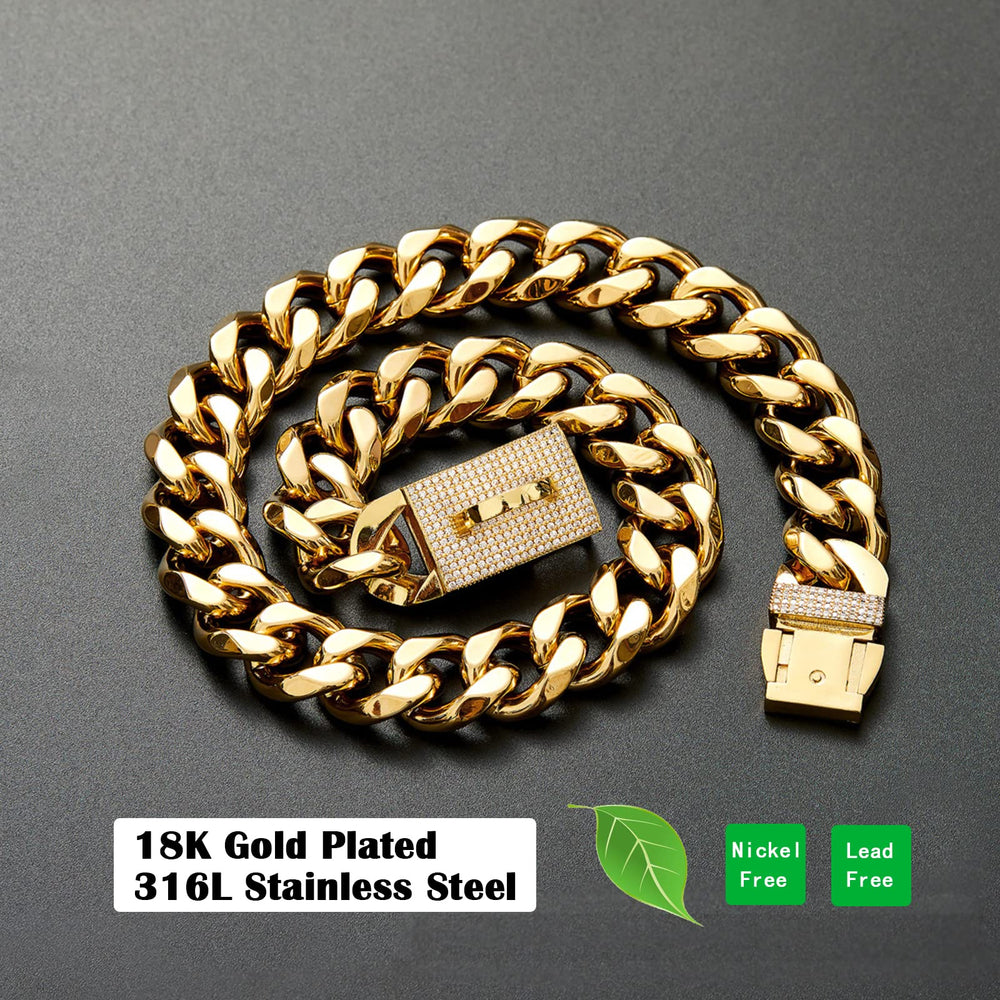 Yowity gold-plated dog collar with ID tag area for easy identification