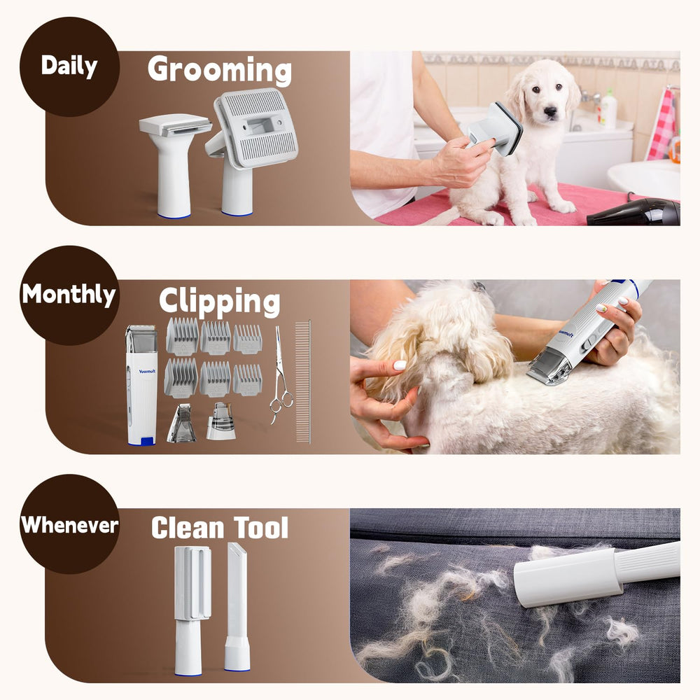 Yowmoft cordless pet clippers for on the go grooming