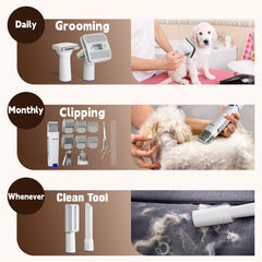 Yowmoft cordless pet clippers for on the go grooming