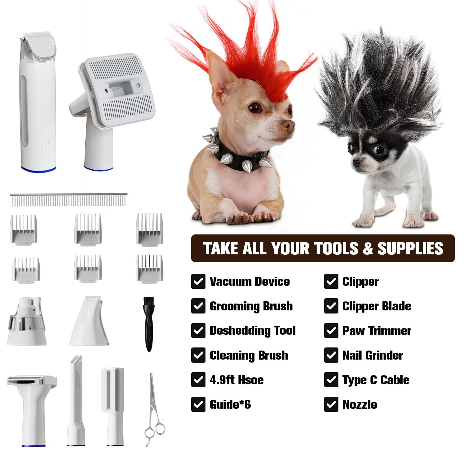 Yowmoft low noise operation keeps pets calm during grooming