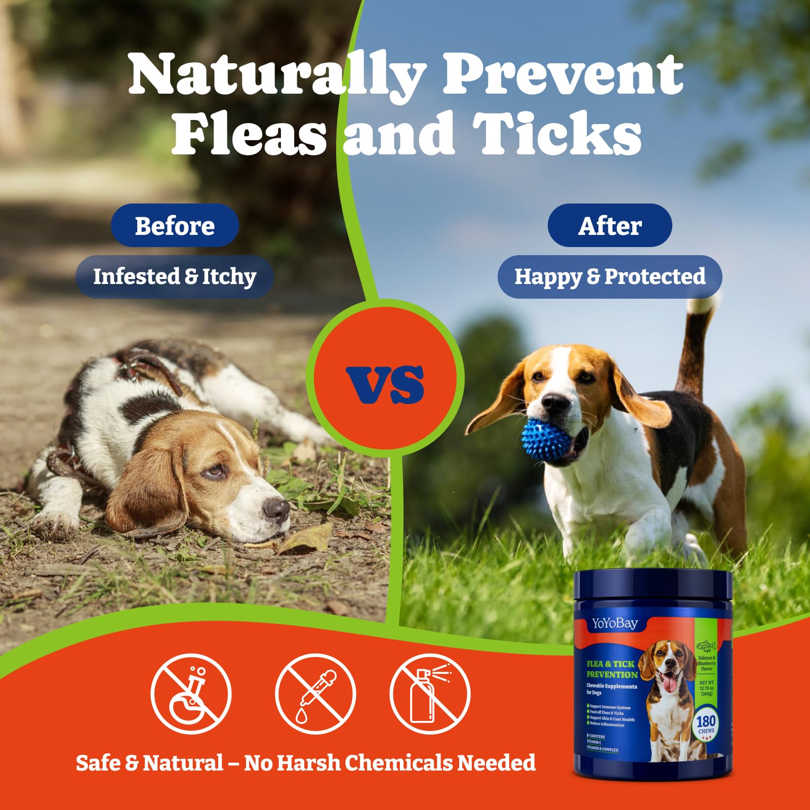YoYoBay chews promote coat health and skin comfort for pets.