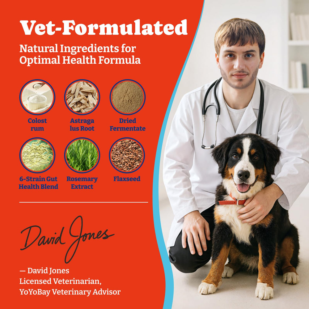 YoYoBay colostrum and astragalus ingredients close-up illustrate natural immune support