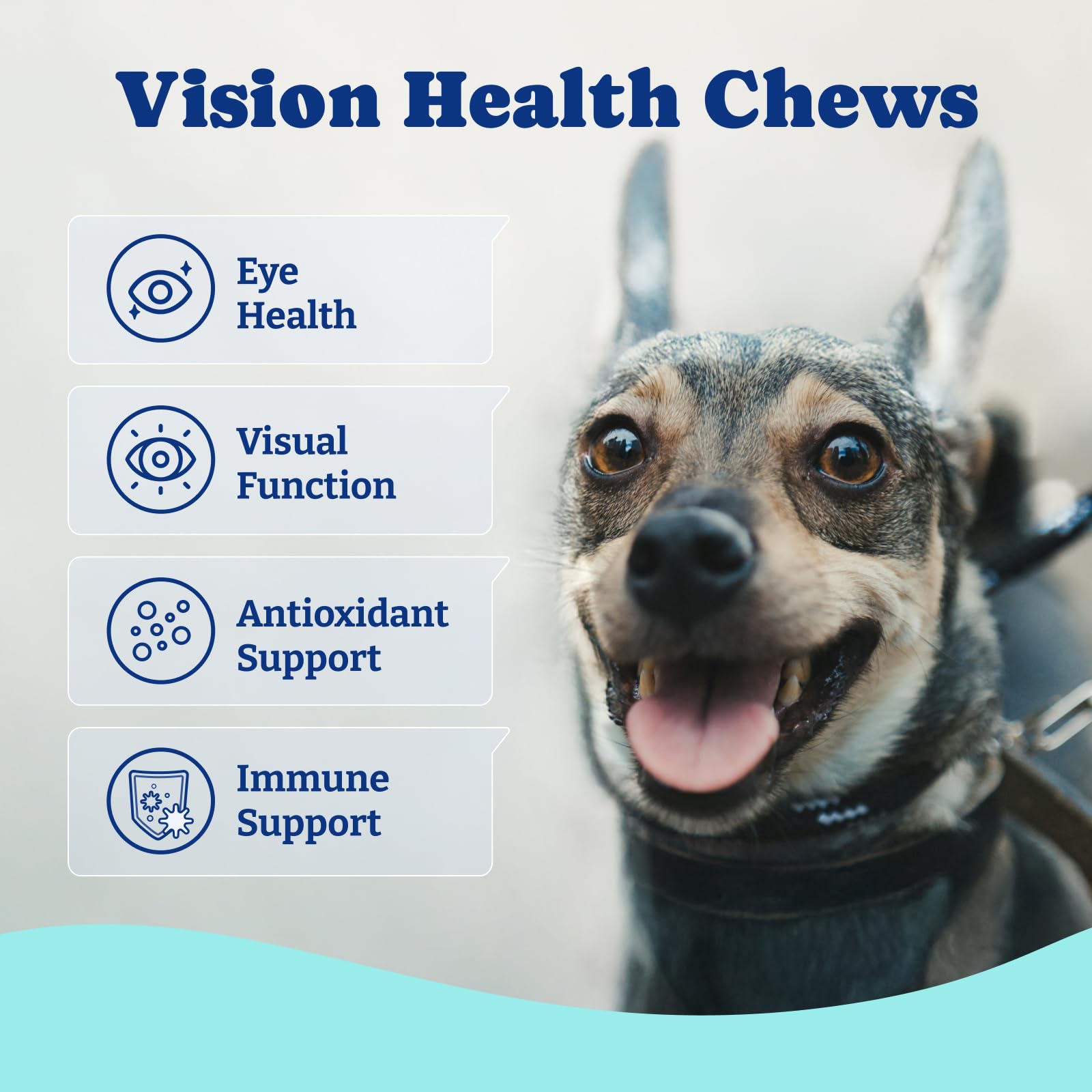 YoYoBay eye supplement packaging highlights 7-in-1 vision support with omega-3s and antioxidants.