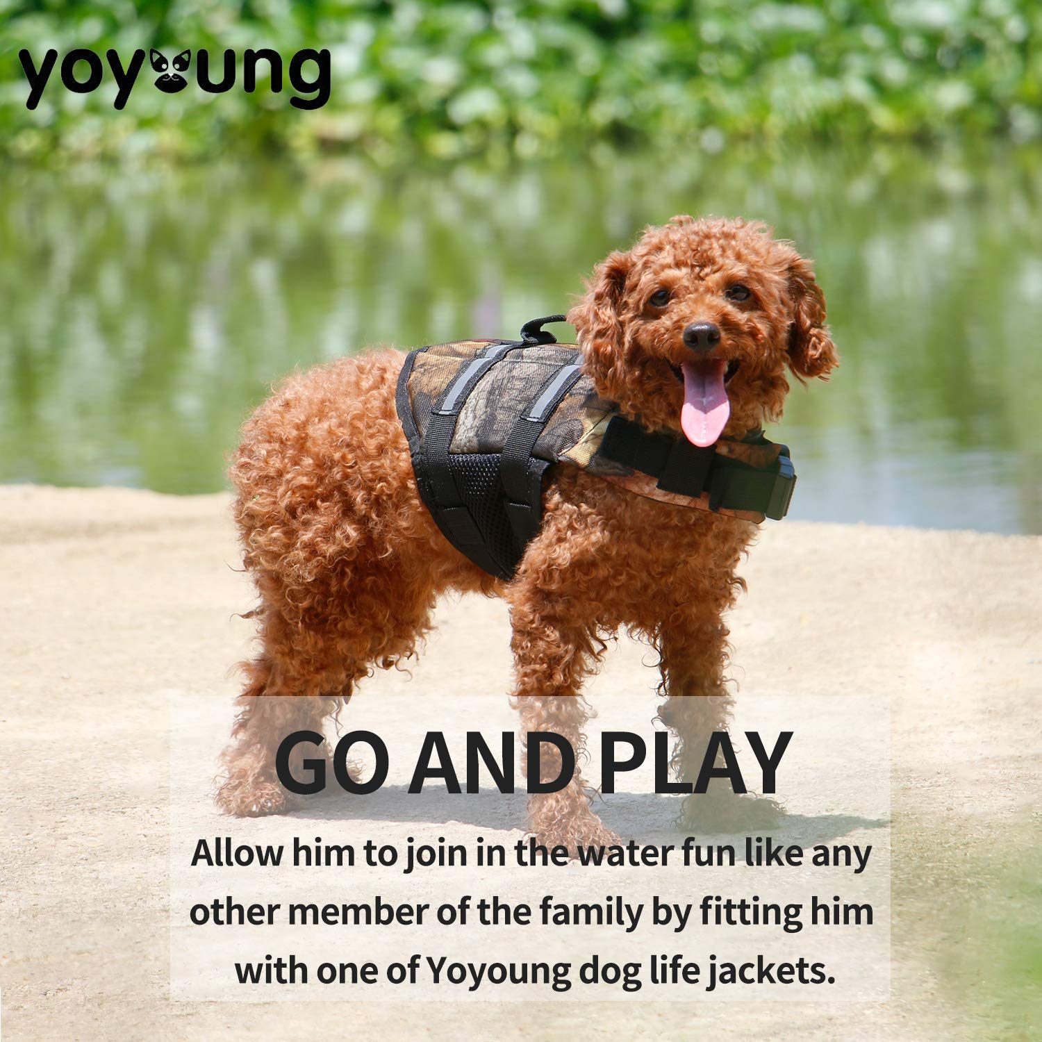 yoyoung reflective camo vest detail emphasizes low-light visibility
