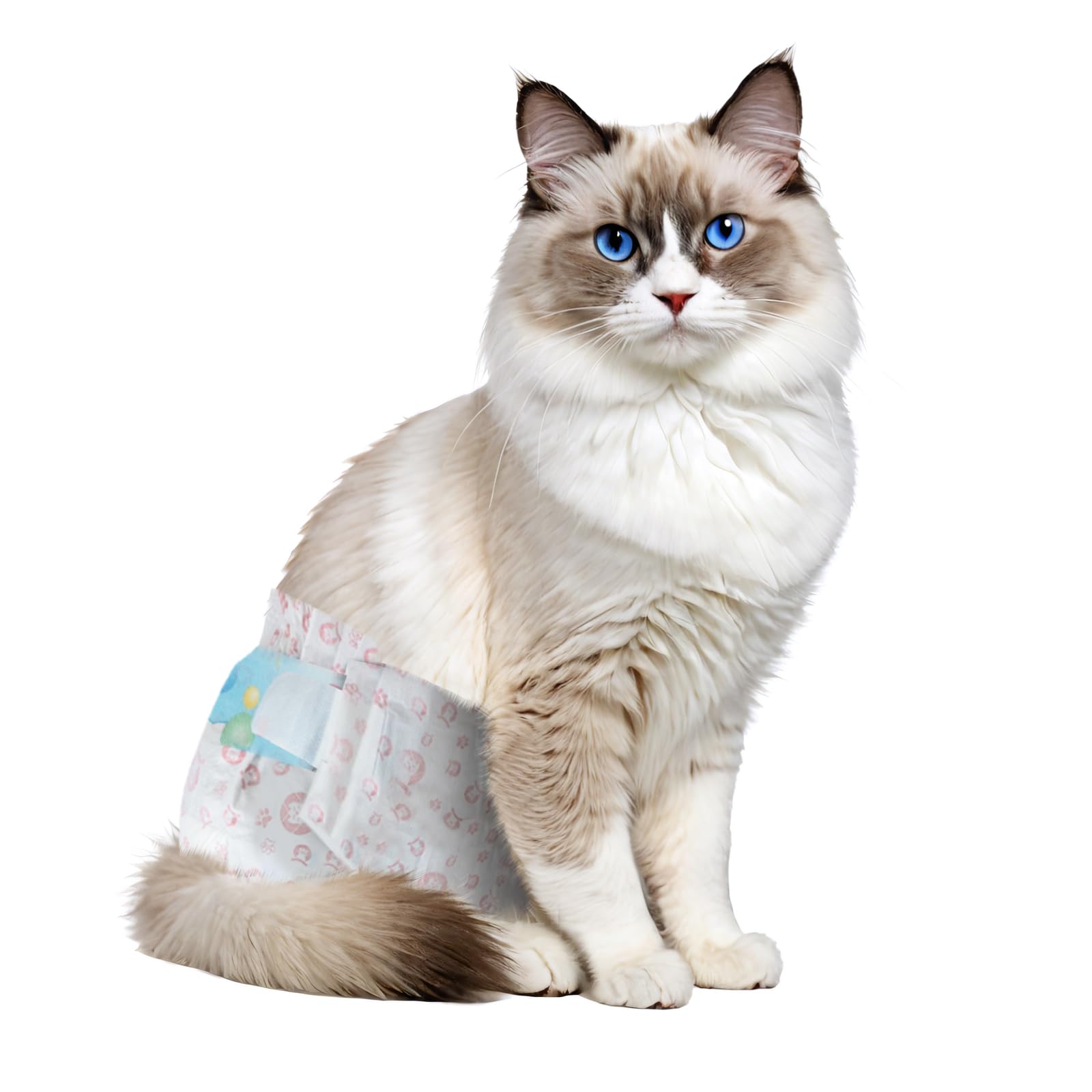 Ypfyed disposable cat diapers with waterproof outer shell offer reliable leak protection for elderly cats
