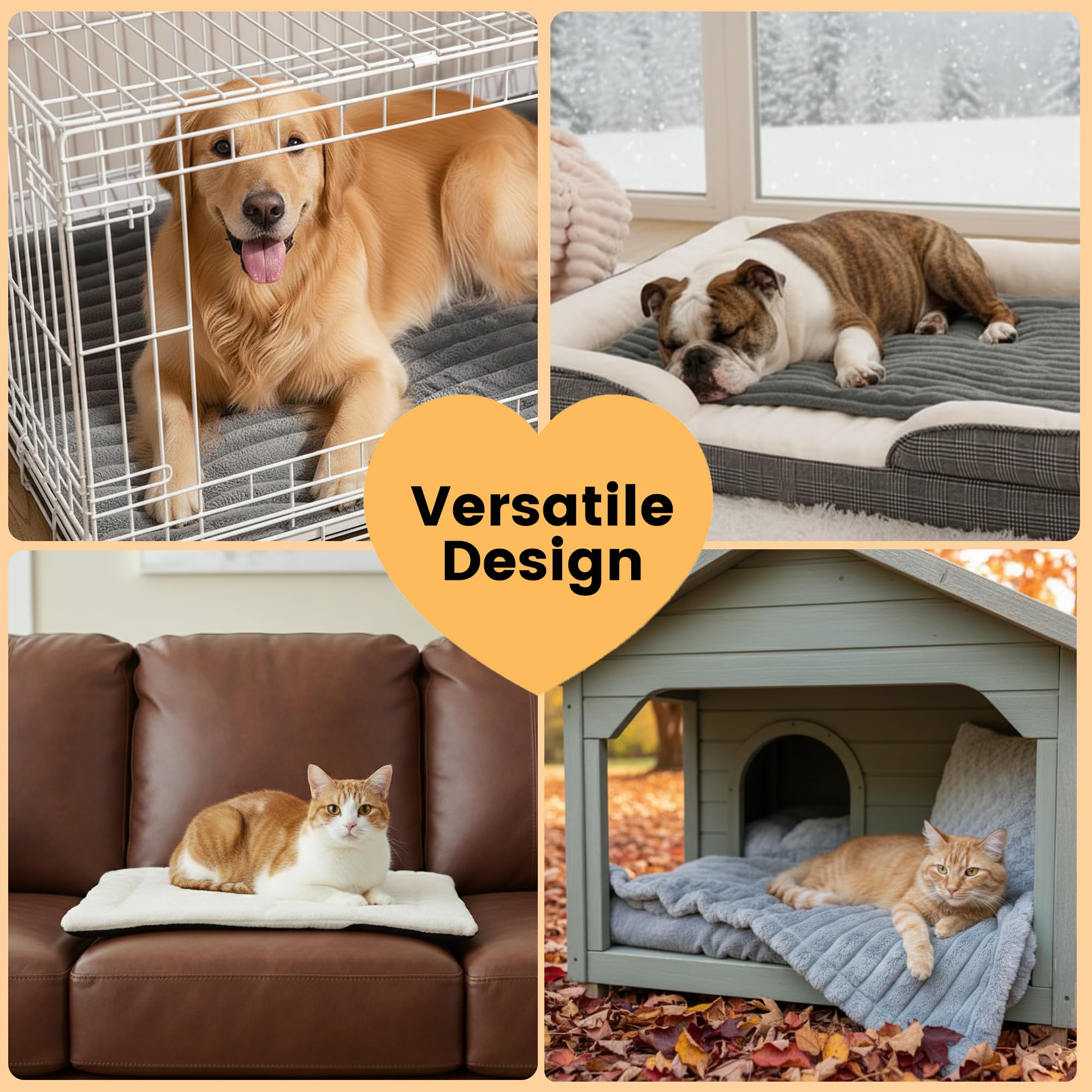 YQLKYMLO pet cushions non-slip base keeps pets stable during rest