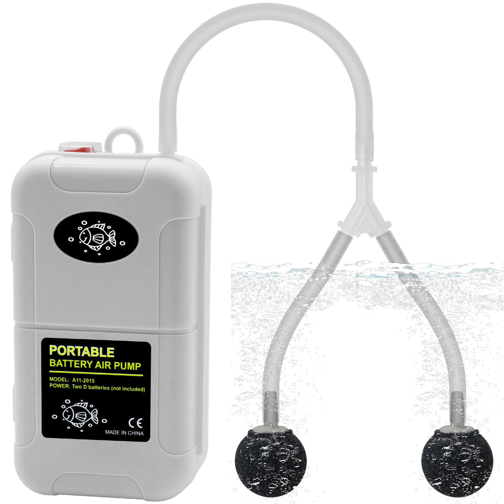 YQMIGU small aerator in a 6-gallon bucket delivering steady bubbles for live bait