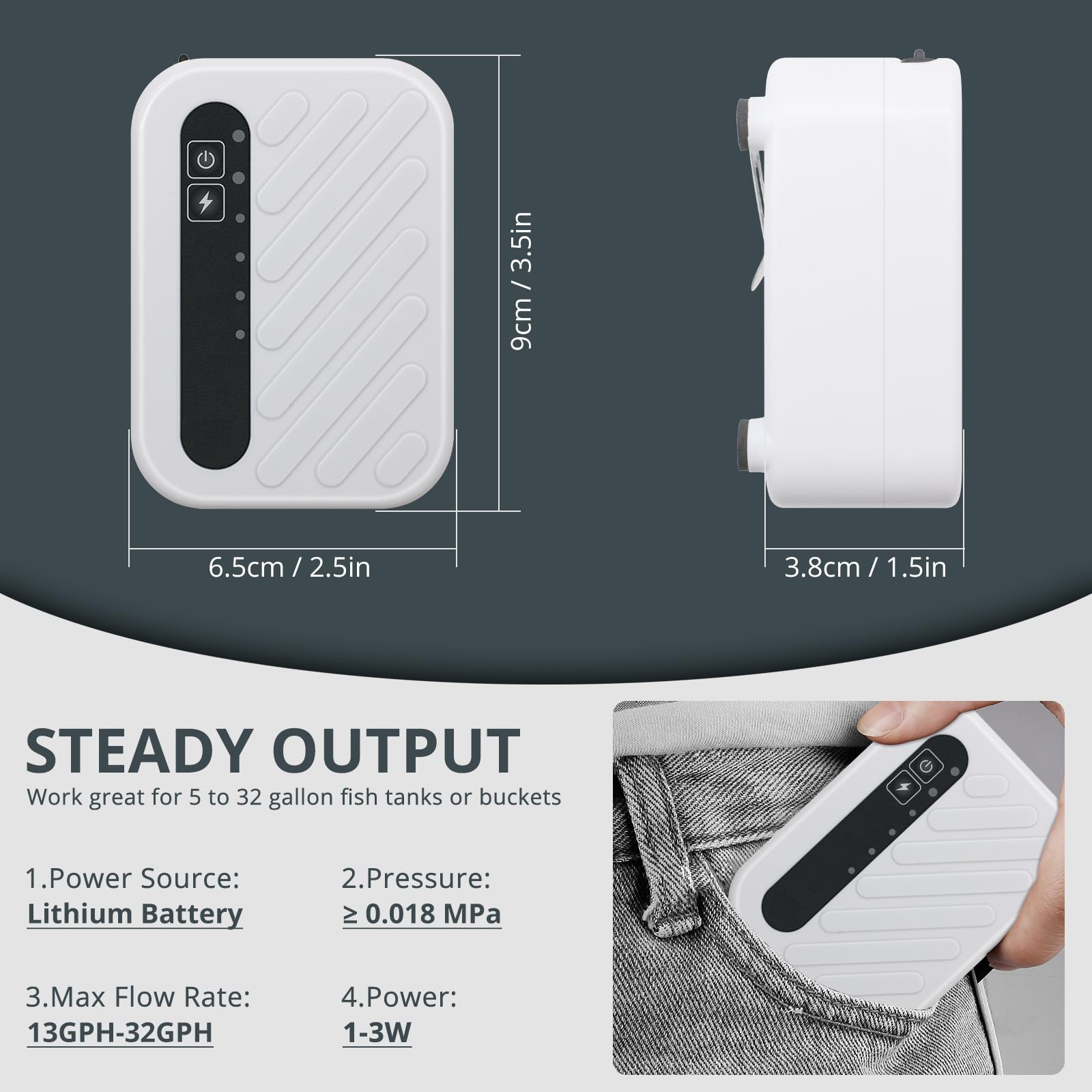YQMIGU USB-C charging lets you recharge quickly before trips