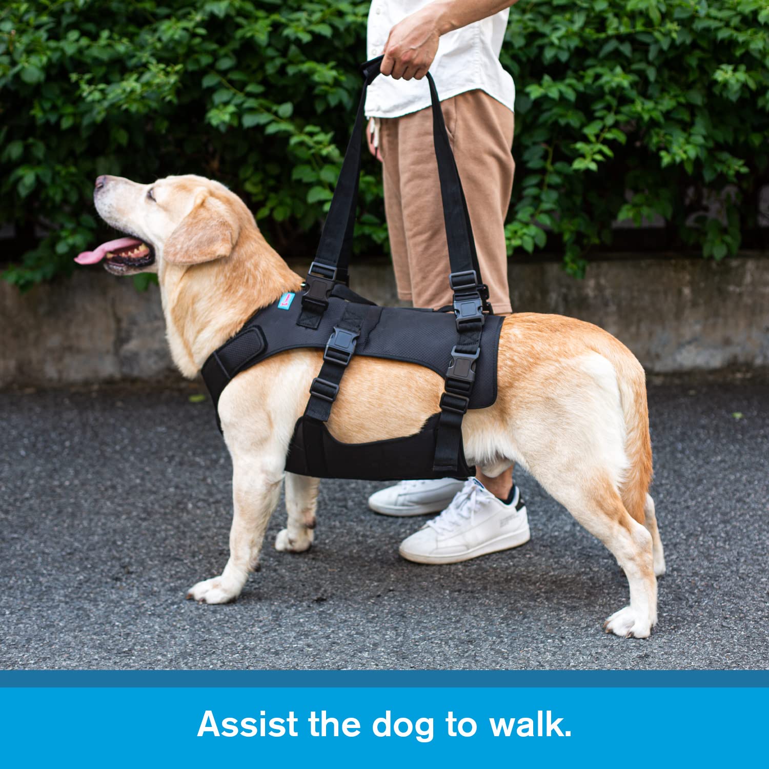 Yrenoer dog lift harness breathable materials keep dogs comfortable.