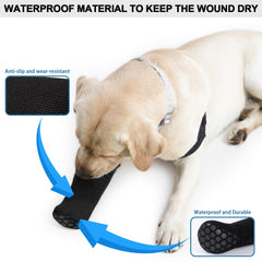 yrenoer Dog Recovery Socks non-slip sole helps safer indoor wear during recovery.