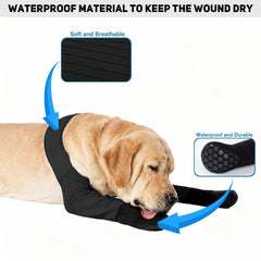 yrenoer dog socks boots non-slip sole demonstrated on hardwood floor for secure indoor grip.