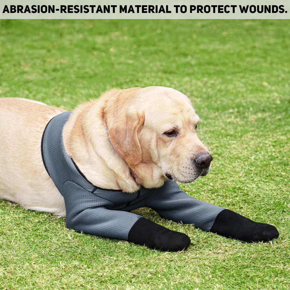 yrenoer dog socks gray neoprene close-up reinforced stitching for durability